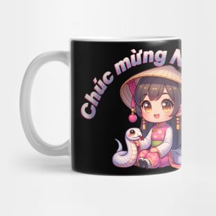 Vietnamese New Year Girl & Snake Mug